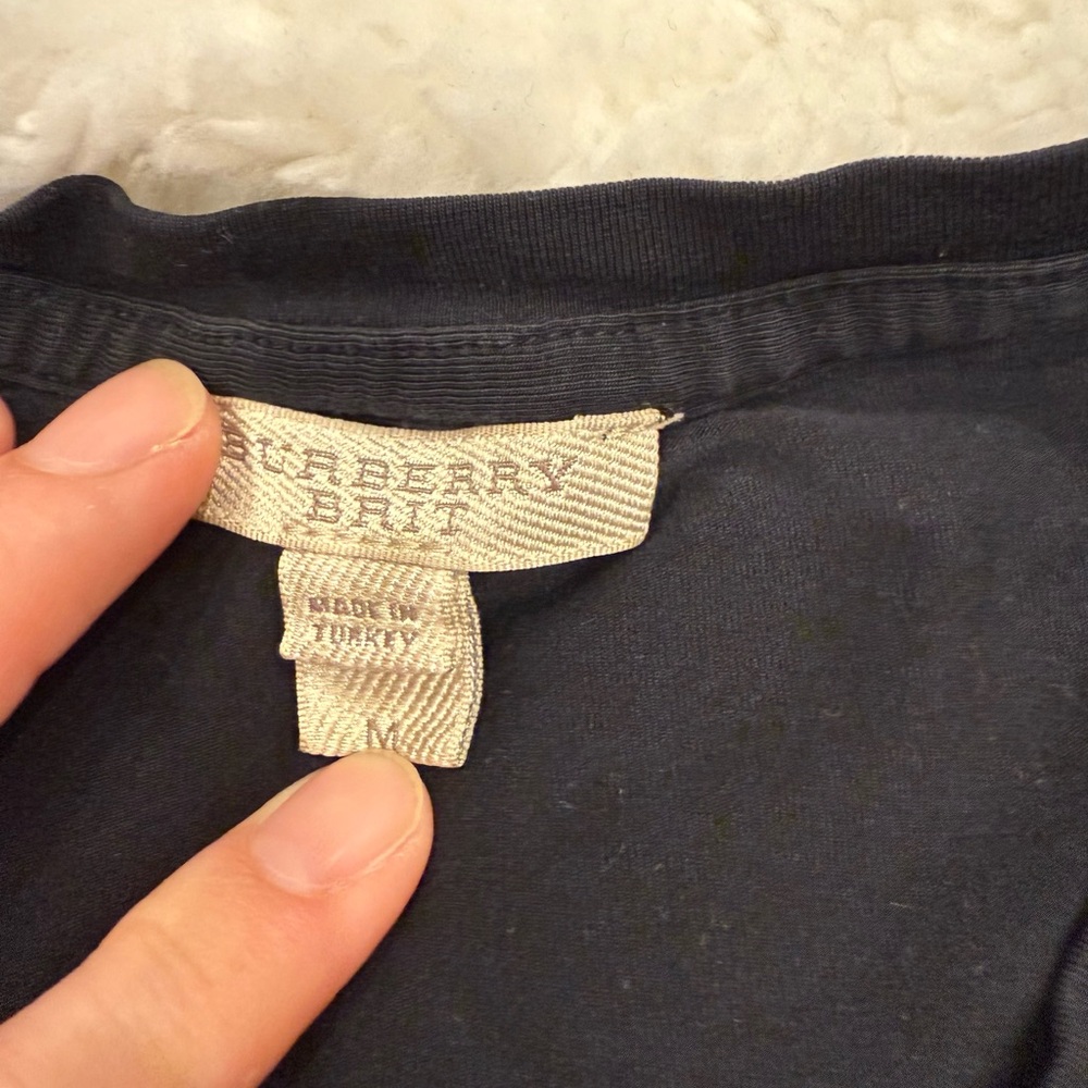 Burberry Black Crew Neck Top - Picture 4 of 4